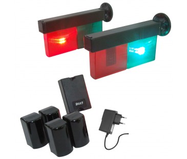 D257 - Semáforo Automático Para Entrada e Saída de Veículos (COM FIO). Kit D257 - Semáforo Automático Para Entrada e Saída de Veículos (COM FIO). Kit